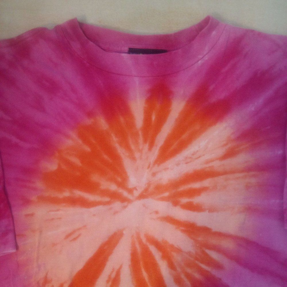 Vintage 90s Teknografix Neon Tie Dye T-Shirt